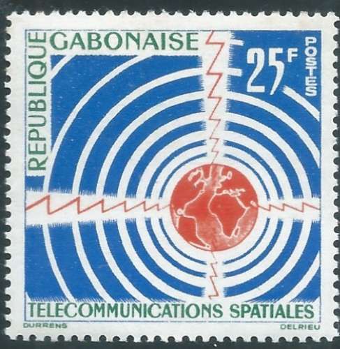 Gabon - Y&T 0166 (**) - Télécommunications spatiales -