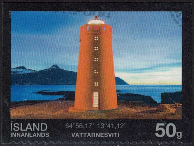 Islande 2013 Oblitéré Used Le phare de Vattarnes SU