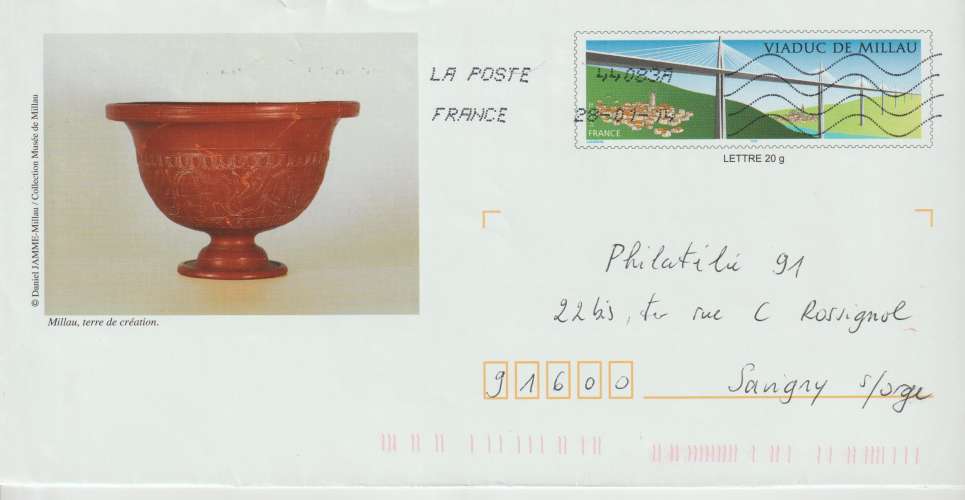 FRANCE PAP/Entier postal - Millau