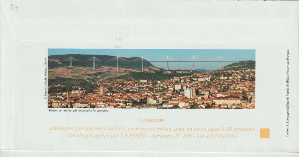 FRANCE PAP/Entier postal - Millau