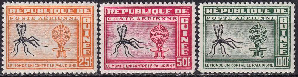 guinée ... P.A. n° 16 à 18  neufs** ...1962