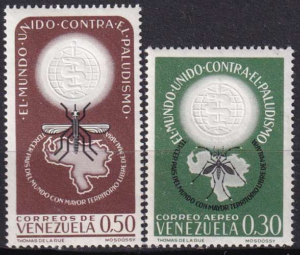 venezuela ... n° 667 + P.A. 777  neufs** ... 1962 