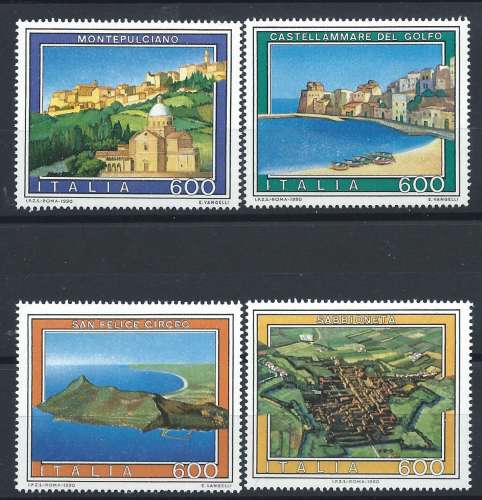 Italie N°1873/76** (MNH) 1990 - Tourisme 