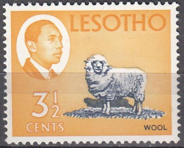 Lesotho 1967 Michel 29 Neuf * (2002) 0.20 Euro Mouton mérinos précoce