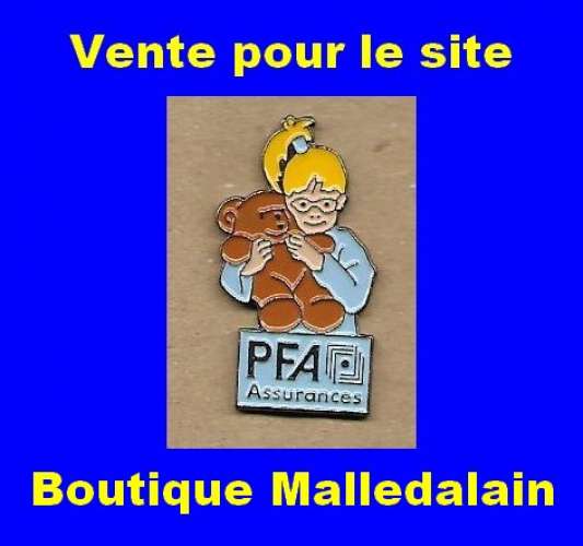 DR Pins 60 - PFA ASSURANCES - Fillette et nounours