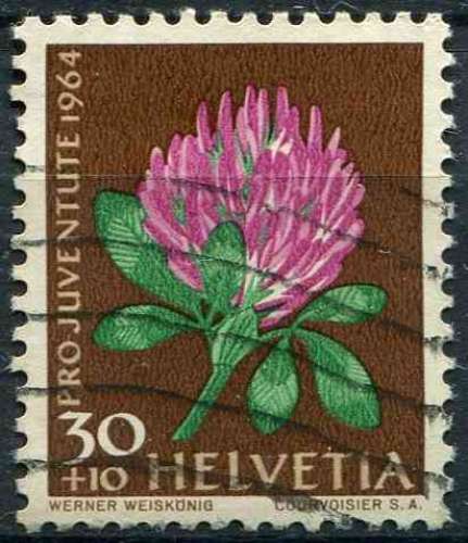 SUISSE 1964 OBLITERE N° 741 fleurs