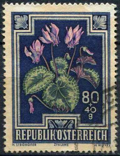 AUTRICHE 1948 OBLITERE N° 729 fleurs