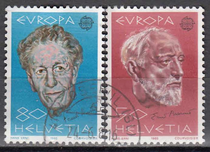 Suisse 1985  Y&T  1223/24  oblitérés  (2)  Europa