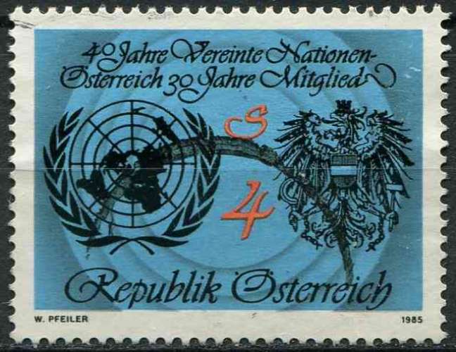 AUTRICHE 1985 OBLITERE N° 1646 ONU