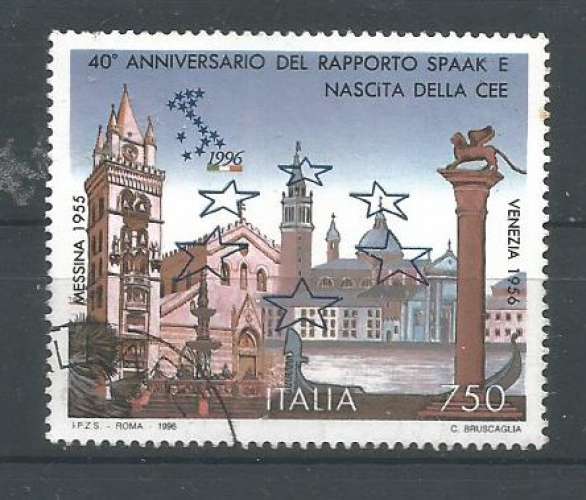 Italie 1996 - YT n° 2177 - Monuments de Messine et Venise