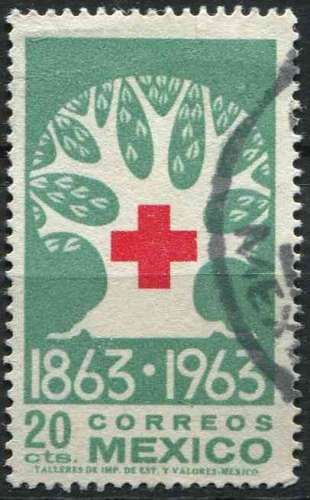 MEXIQUE 1963 OBLITERE N° 697 Croix-Rouge