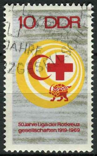 ALLEMAGNE RDA 1969 OBLITERE N° 1158  Croix-Rouge