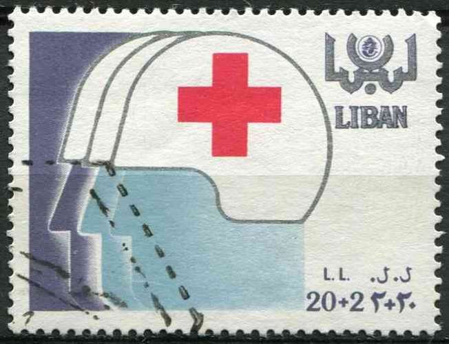 LIBAN 1988 OBLITERE N° 308 Croix-Rouge