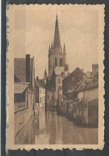 Belgique - 1938 - Louvain - Vue sur la Dyle et Eglise Sainte Gertrude