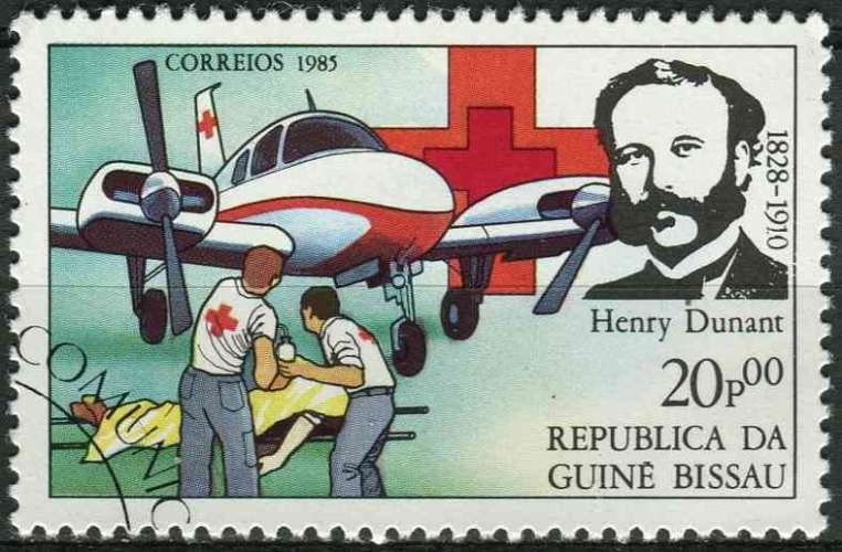 GUINEE BISSAU 1985 OBLITERE N° 350 Croix-Rouge