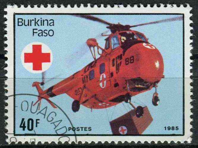 BURKINA FASO 1985 OBLITERE N° 688 Croix-Rouge