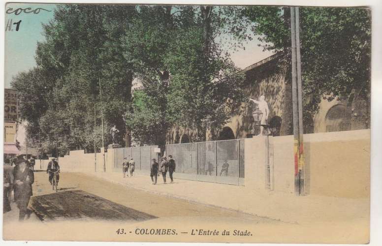 cpa 92 Colombes L'entrée du Stade