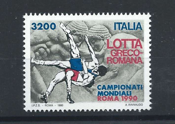 Italie N°1892** (MNH) 1990 - Championnats du monde de lutte gréco-romaine