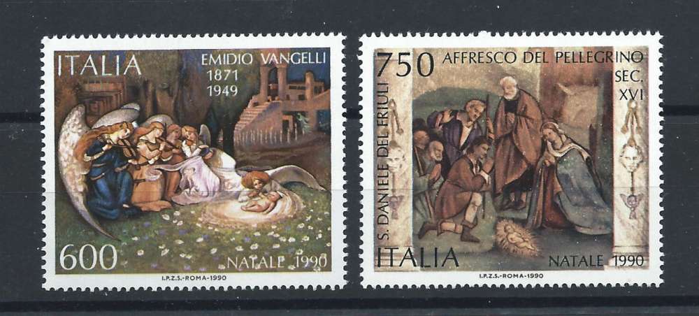 Italie N°1893/94** (MNH) 1990 - Noël 