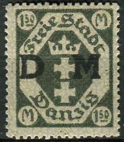 DANTZIG 1921 NEUF* charnière SERVICE N° 16