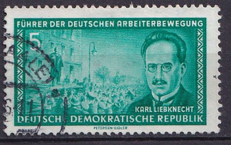 Allemagne 1955 Y&T 203 oblitéré - Karl Liebknecht 