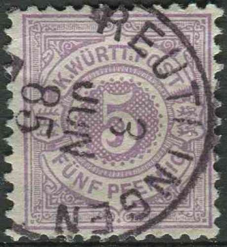 WURTEMBERG 1875 OBLITERE N° 45