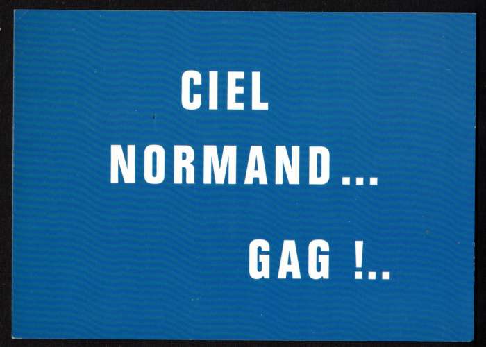 Cpm  France humour ciel normand...gag