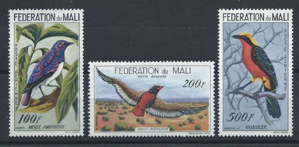 Mali PA N°2/4 (*) (MNG) 1960 - Oiseaux divers