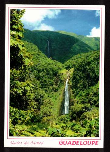 Cpm Guadeloupe Chutes du Carbet. Photo : André Exbrayat  