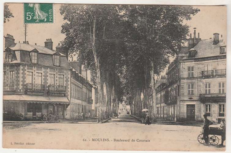 cpa 03 Moulins Boulevard de Courtais