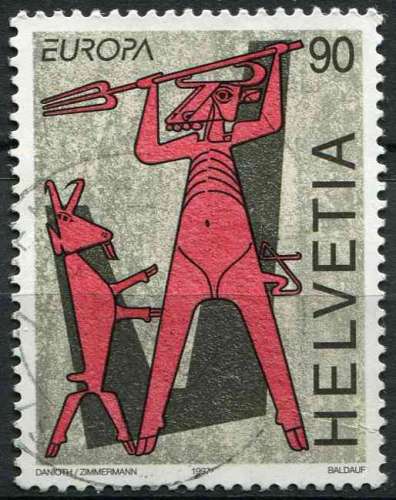 SUISSE 1997 OBLITERE N° 1543 europa