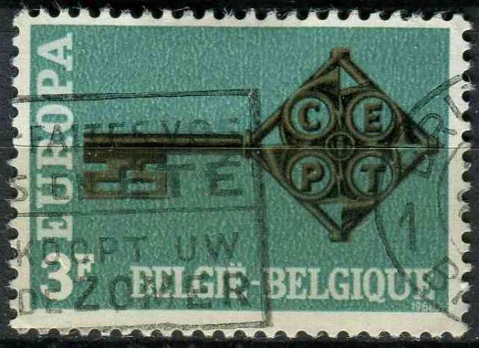 BELGIQUE 1968 OBLITERE N° 1452 europa