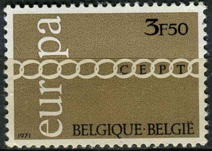 BELGIQUE 1971 OBLITERE N° 1578 europa