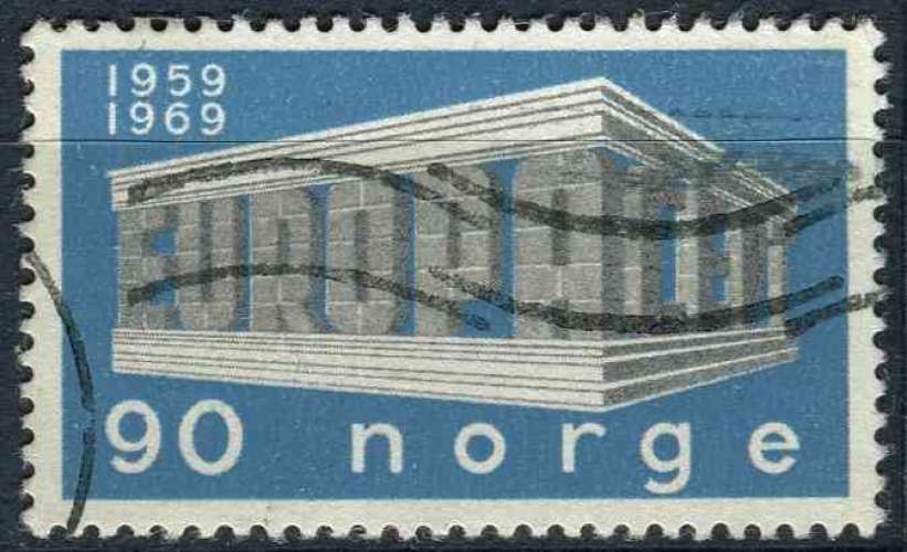 NORVEGE 1969 OBLITERE N° 539 europa