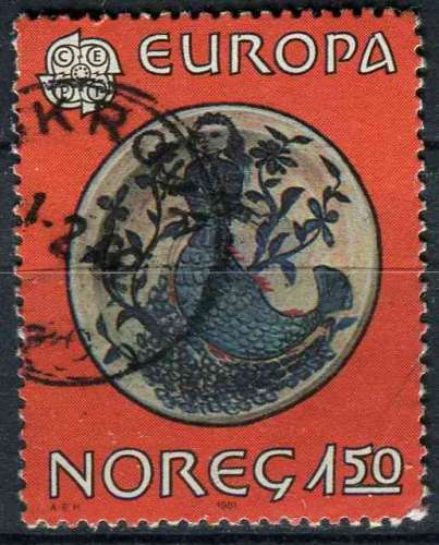 NORVEGE 1981 OBLITERE N° 792 europa