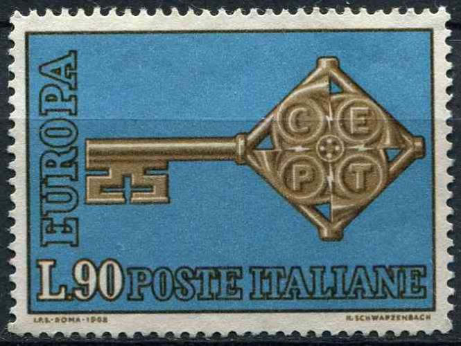 ITALIE 1968 OBLITERE N° 1011 europa