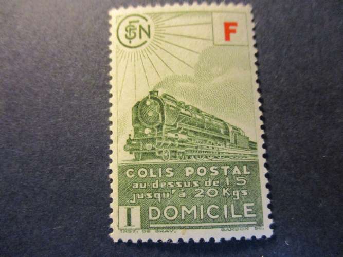 france y & t colis postaux 202 * 1943