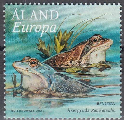 Aland 2021 Europa CEPT Grenouille des champs Neuf **