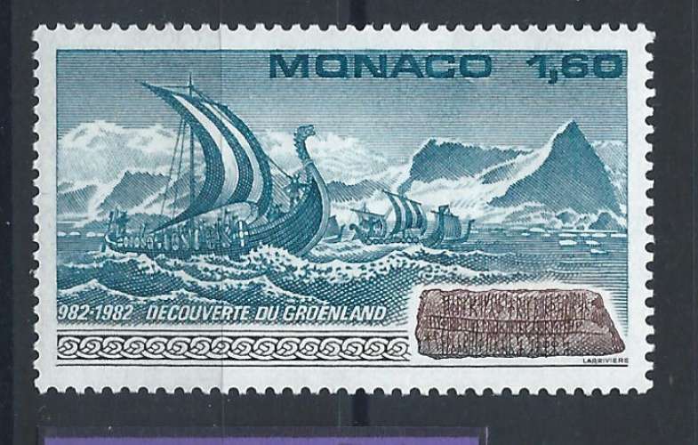 Monaco N°1356** (MNH) 1982 - Découverte du Groenland