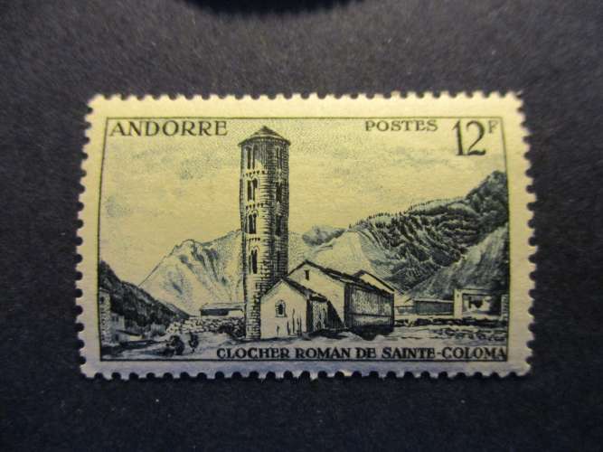 andorre fr y & t 145 * 1955