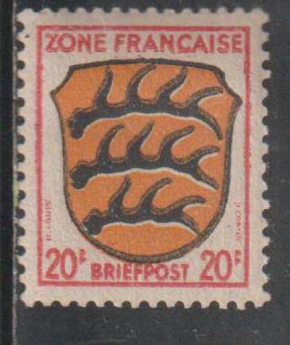 ALLEMAGNE - Zone Française  - Y&T  N° 8