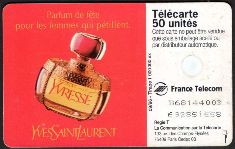 2/558 - Télécarte 50 - 09/96 - Parfum ivresse