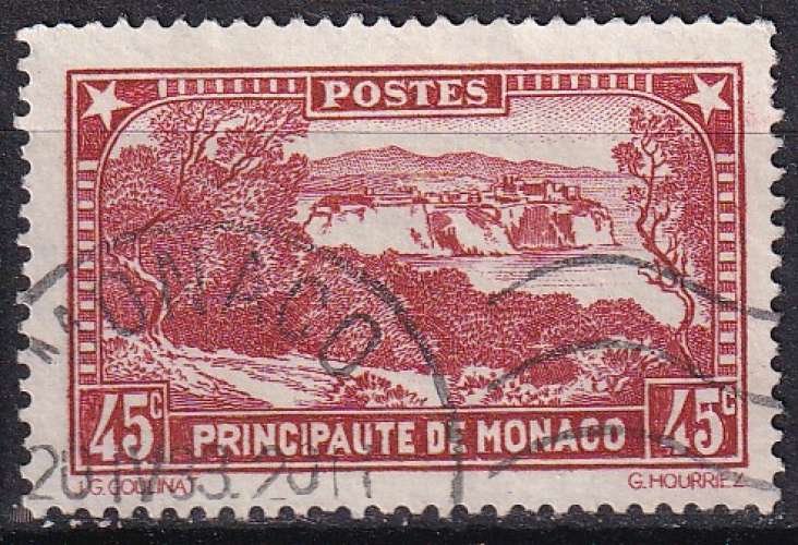 monaco ... n° 123  obliteré ... 1933