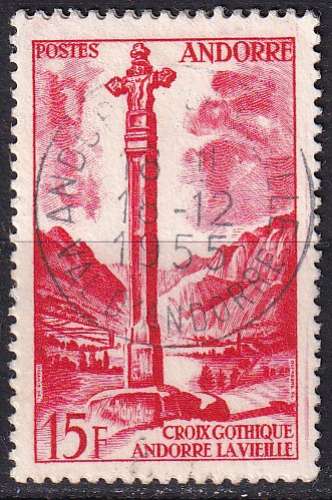 andorre français ... n° 146  obliteré ... 1955