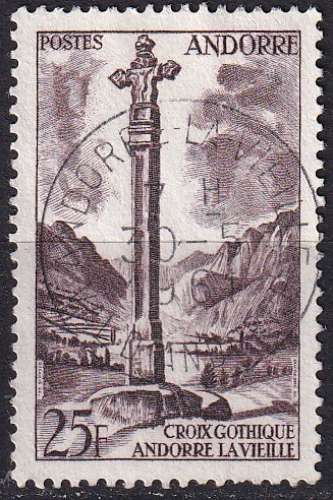 andorre français ... n° 149  obliteré ... 1955