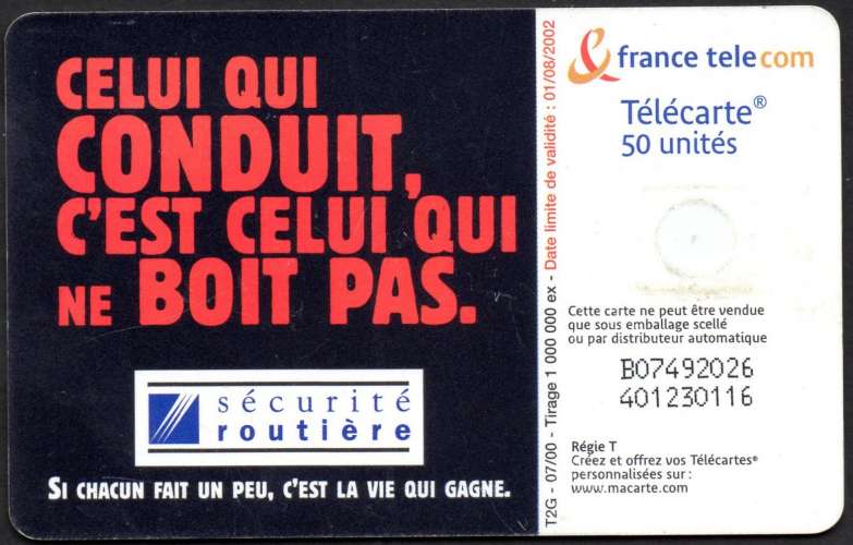 231/116 - Télécarte 50 - 07/00 - En cas d'accident......