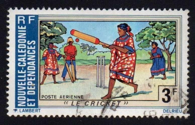 Nouvelle Calédonie  N° PA 162 Obl. Cricket 1975 