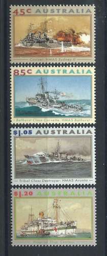 Australie N°1298/1301** (MNH) 1993 - Navires de Guerre