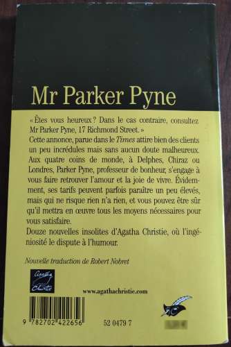 Livre Mr Parker Pyne Agatha Christie