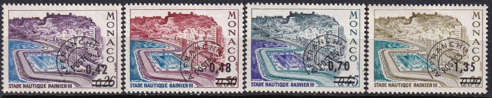 monaco ... préobliteré n° 34 à 37  neufs** - 1975